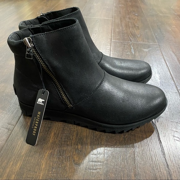 Sorel Harlow Leather Side Zip Bootie Size 8.5 Wmn - Picture 6 of 12